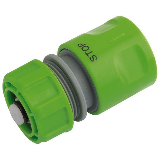 Draper Garden Hose Connector with Water Stop Feature, 1/2" 25902 Draper - Town Tools