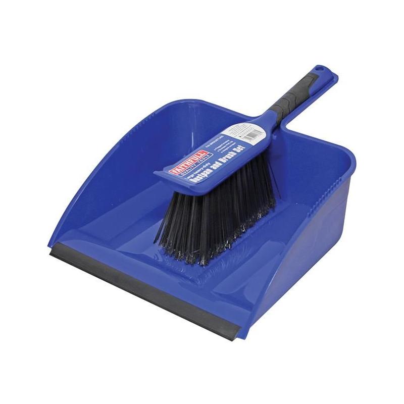 Faithfull Large Plastic Dustpan & Brush Set Faithfull - RockBottom Northampton