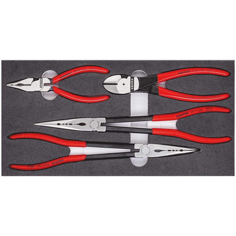Draper 09240 KNIPEX 00 20 01 V16 Set Of Pliers In a Foam Tray, 4 Parts