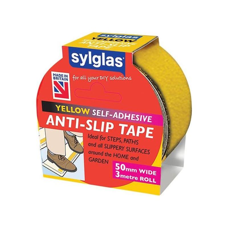 Sylglas Anti-Slip Tape 50mm x 3m Yellow Sylglas - RockBottom Nothampton