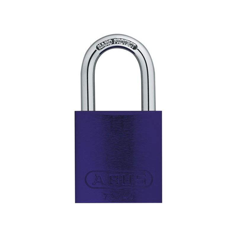 Abus Mechanical 72/40mm Aluminium Padlock Violet Keyed Alike TT04072 ABUS Mechanical - RockBottom Northampton 