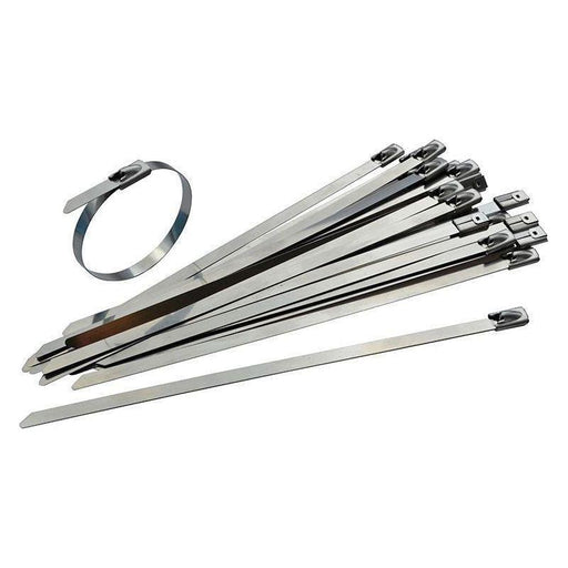 Faithfull Stainless Steel Cable Ties 4.6 x 290mm (Pack 50) Faithfull - RockBottom Northampton