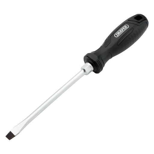 Draper Slotted Hard Grip Screwdriver, 8.0 x 150mm Draper - Town Tools
