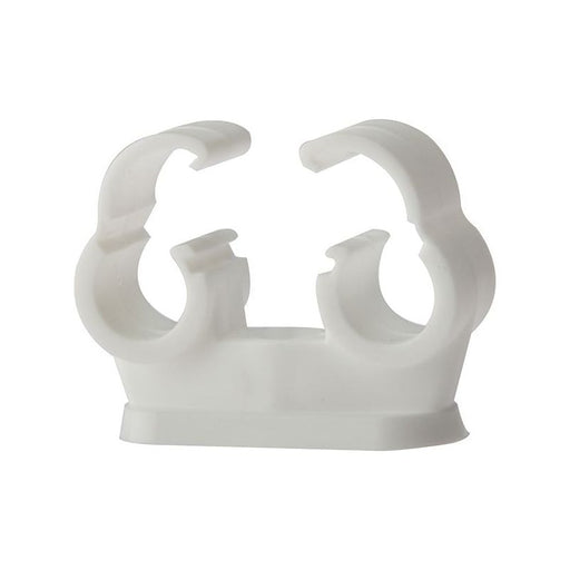 Forgefix Pipe Clip Double Cliplock 15mm Box 50 ForgeFix - RockBottom Northampton