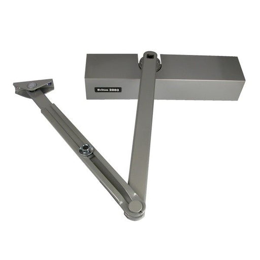 Briton® 2003 Door Closer - Silver Finish