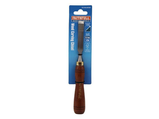 Faithfull FSC Straight Chisel Carving Chisel 12.7mm (1/2in) Faithfull - RockBottom Northampton