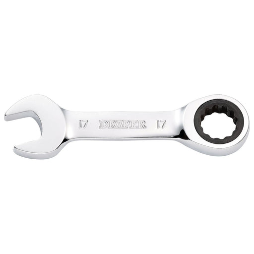 Draper 17MM STUBBY RATCHETING SPANNER Draper - Town Tools