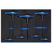 Draper TX-STAR T' Handle Key Set in 3/4 Drawer EVA Insert Tray (7 Piece) Draper - Town Tools 