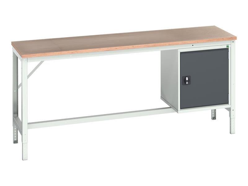 Bott Verso Bench with Cupboard, mpx Top 2000 x 600mm