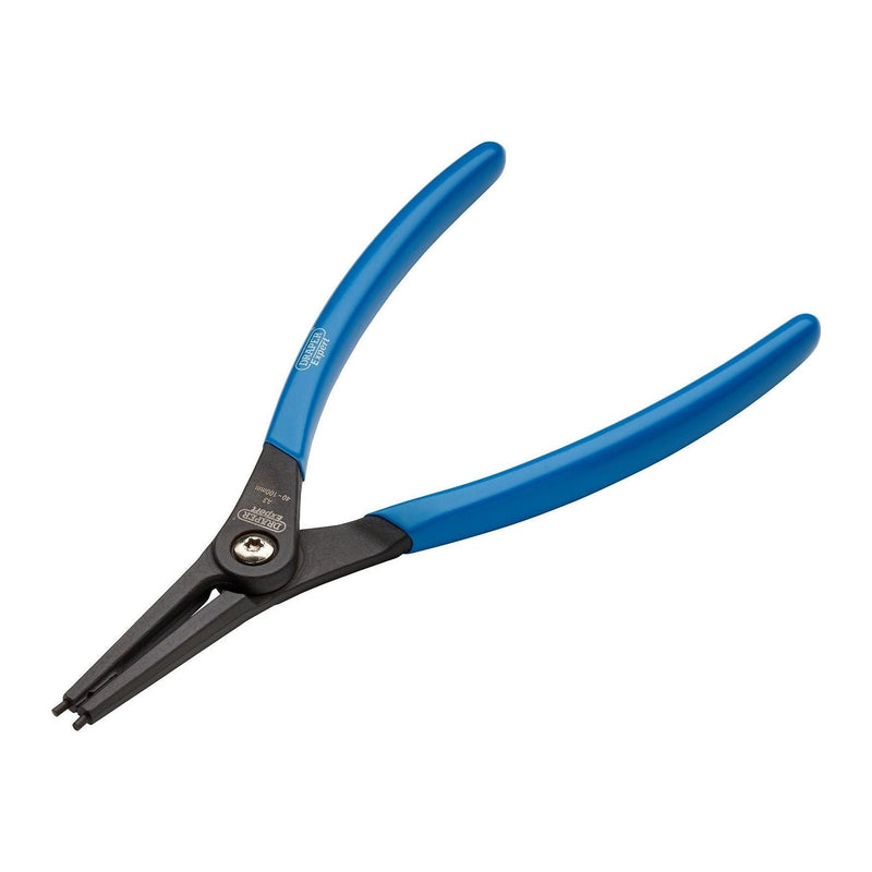 Draper Draper Expert Straight Tip External Circlip Pliers, A3, 225mm Draper - Town Tools
