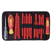 Draper XP1000 VDE Interchangeable Blade Screwdriver Set (18 Piece) 05776 Draper - Town Tools 