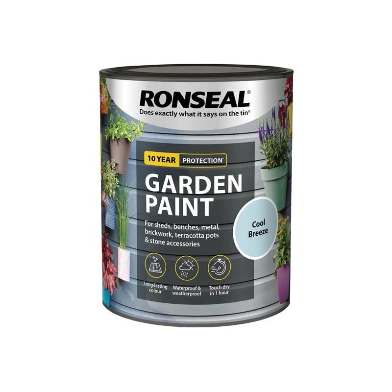 Ronseal Garden Paint Cool Breeze 750ml Ronseal - RockBottom Nothampton