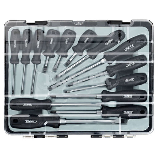 Draper Hard Grip Screwdriver Set (14 Piece) Draper - Town Tools