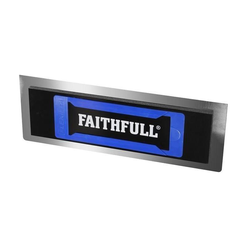 Faithfull Stainless Steel Flexifit Trowel with Foam 14in Faithfull - RockBottom Northampton