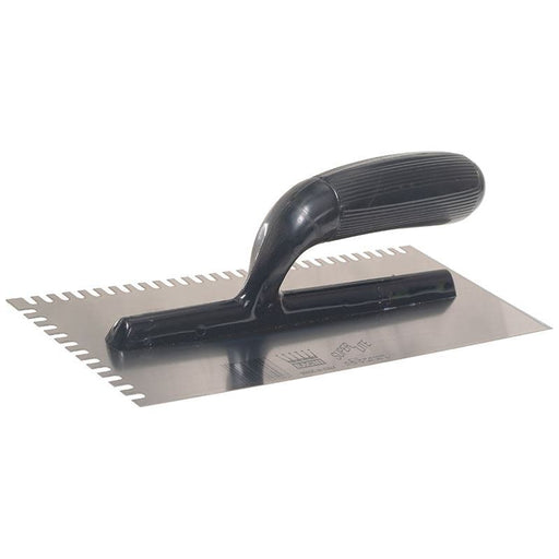 Ragni R231 Mastic Trowel U Notches Edge Plastic Handle 11 x 4.3/4in Ragni - RockBottom Nothampton