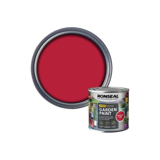 Ronseal Garden Paint Moroccan Red 250ml Ronseal - RockBottom Nothampton