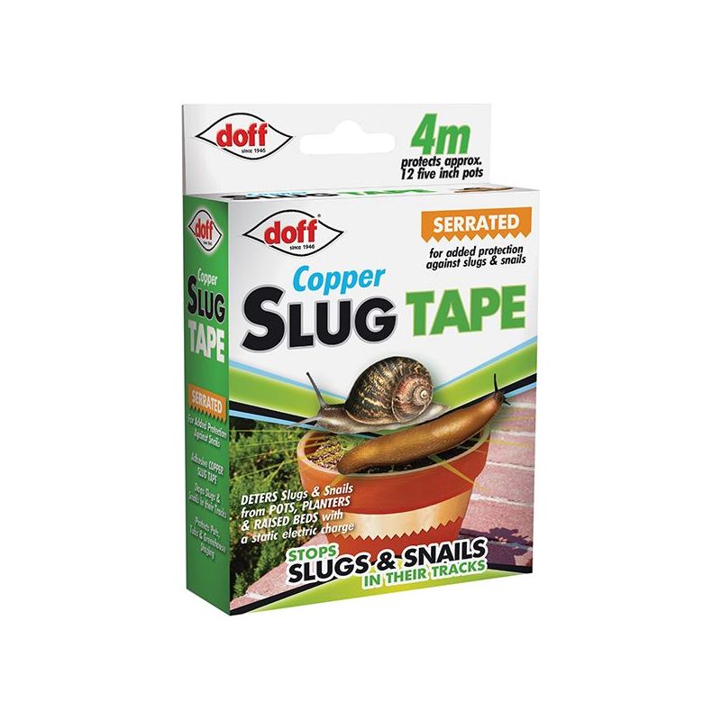 Doff Slug & Snail Adhesive Copper Tape 4m DOFF - RockBottom Northampton