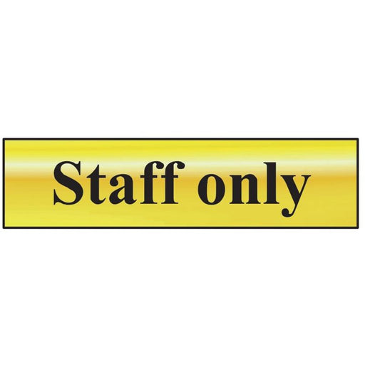 Scan Staff Only - Polished Brass Effect 200 x 50mm Scan - RockBottom Nothampton