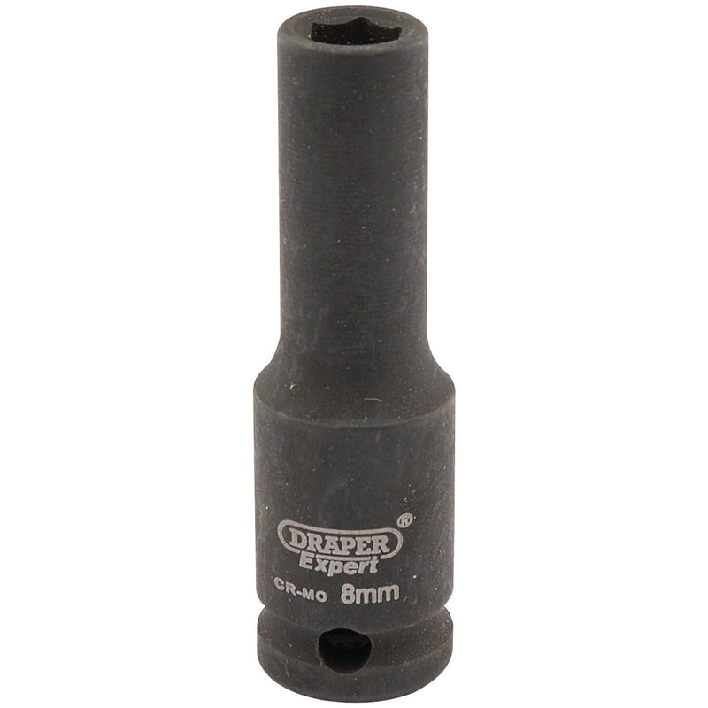 Draper Expert HI-TORQ 6 Point Deep Impact Socket, 3/8" Sq. Dr., 8mm Draper - Town Tools 
