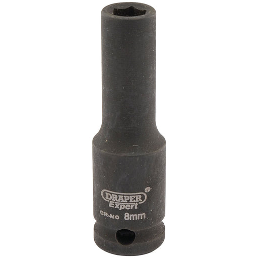 Draper Expert HI-TORQ 6 Point Deep Impact Socket, 3/8" Sq. Dr., 8mm Draper - Town Tools 