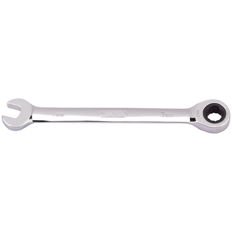 Draper Metric Ratcheting Combination Spanner, 7mm 31004 Draper - Town Tools 