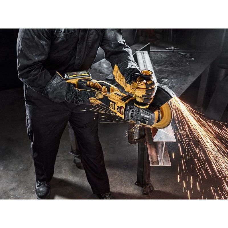 Dewalt Power Tools DCG460X2XR FlexVolt Angle Grinder 54V 2 x 3.0Ah Li-ion DeWALT Power Tools - RockBottom Northampton