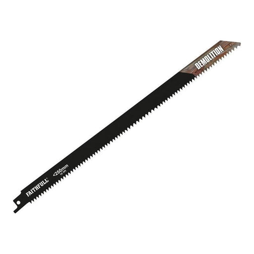 Faithfull S1120HF Bi-Metal Sabre Saw Blade Demolition 300mm 10 TPI (Pack 5) Faithfull - RockBottom Northampton