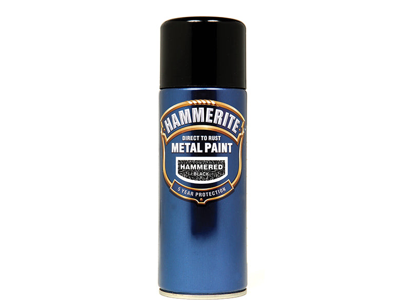Hammerite Hammered Finish Aerosol Black 400ml