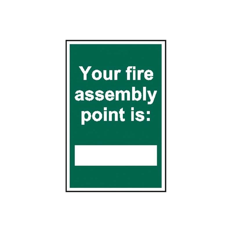Scan Your Fire Assembly Point is - PVC Sign 200 x 300mm Scan - RockBottom Nothampton