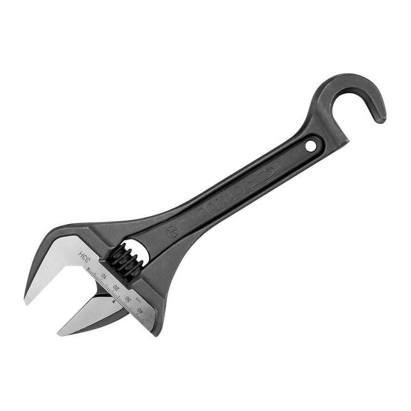 Bahco Wide Jaw Adjustable Wrench with Hook 254.5mm Bahco - RockBottom Northampton