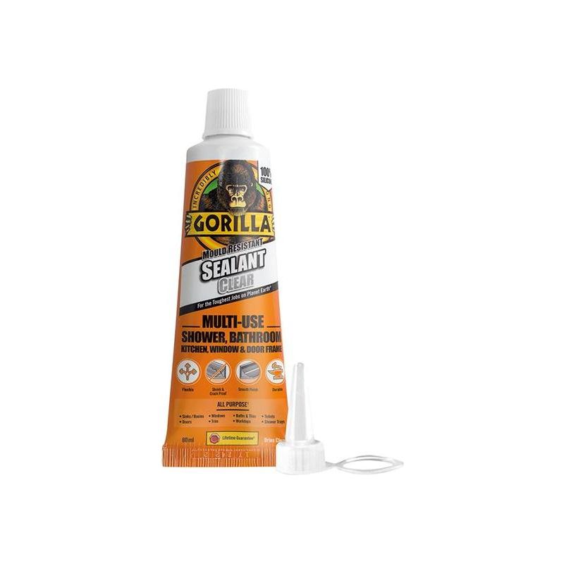 Gorilla Glue Gorilla All Condition Sealant Clear Tube 80ml Gorilla Glue - RockBottom Northampton