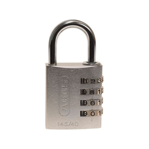 Abus Mechanical 145/40 40mm Aluminium Combination Padlock Silver 49543 ABUS Mechanical - RockBottom Northampton 
