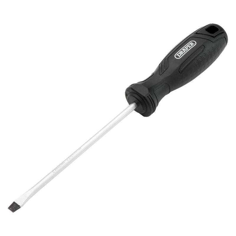 Draper Slotted Hard Grip Screwdriver, 5.5 x 125mm Draper - Town Tools
