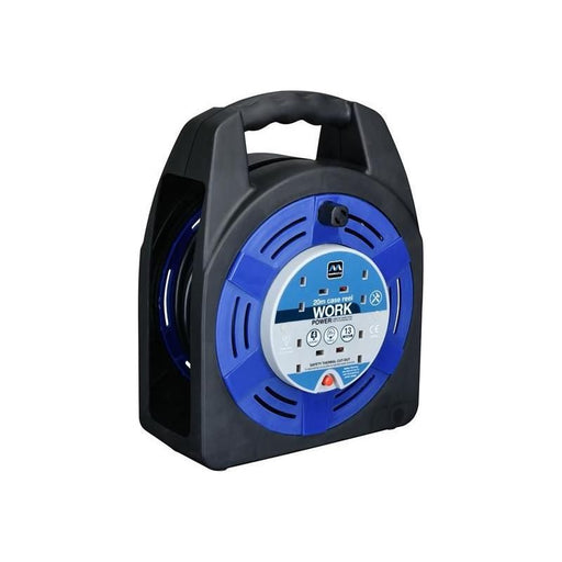 Masterplug Case Reel 240V 13A 4-Socket Thermal Cut-Out 20m Masterplug - RockBottom Northampton