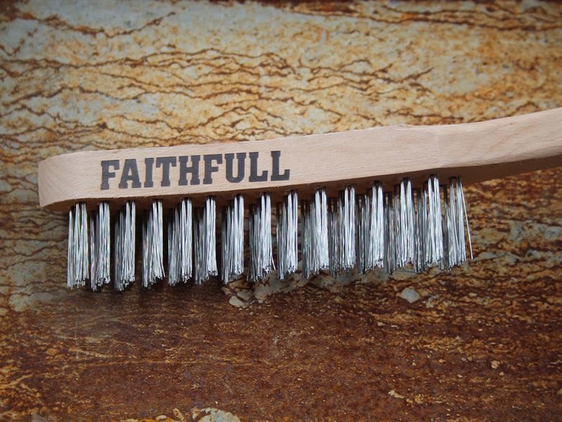 Faithfull Heavy-Duty Stainless Steel Scratch Brush, 3 Row Faithfull - RockBottom Northampton