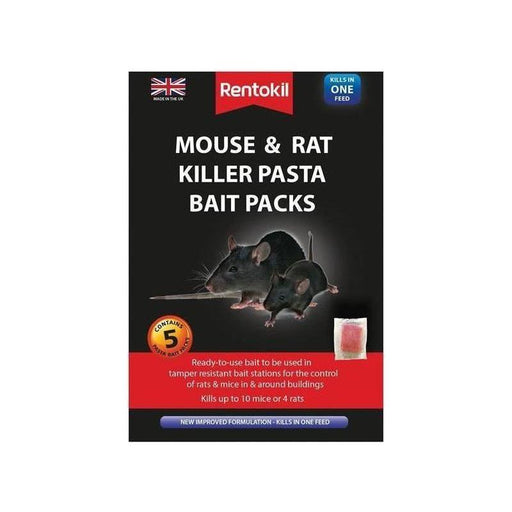 Rentokil Mouse & Rat Killer Pasta Bait (Sachets 5) Rentokil - RockBottom Nothampton