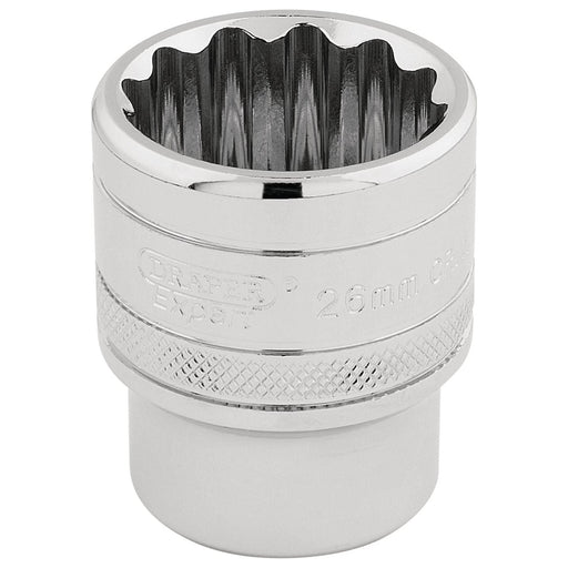 Draper HI-TORQ 12 Point Socket, 1/2" Sq. Dr., 26mm 33441 Draper - Town Tools 
