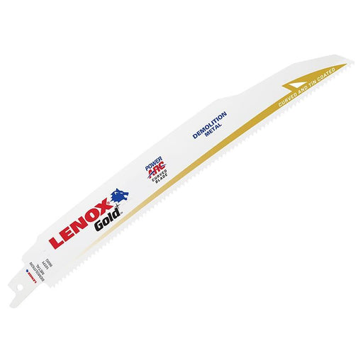 Lenox Gold® Power Arc® Curved Demo Cutting Saw Blade 229 x 22 x 1.6mm 10 TPI (Pack 5) LENOX - RockBottom Northampton
