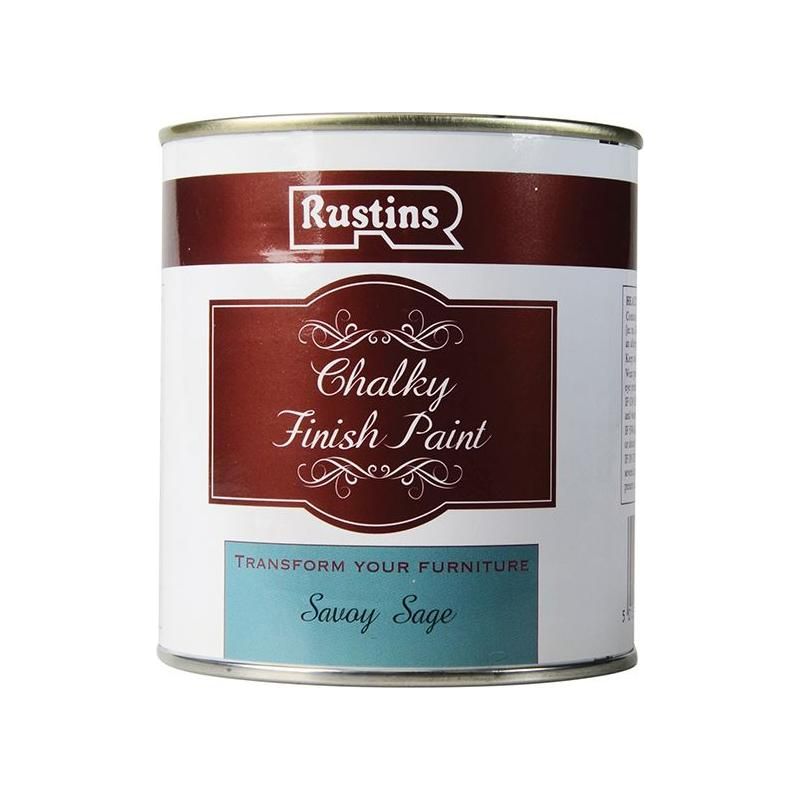 Rustins Chalky Finish Paint Savoy Sage 500ml Rustins - RockBottom Nothampton