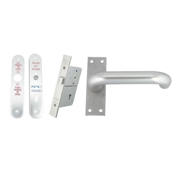 N&C Radar Disabled Toilet Lock Set -LH