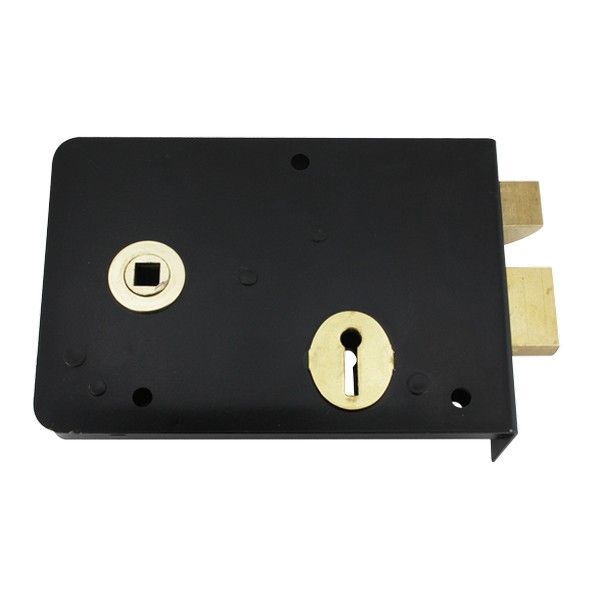 Union Rim Lock- Black 155mm (Left Hand)