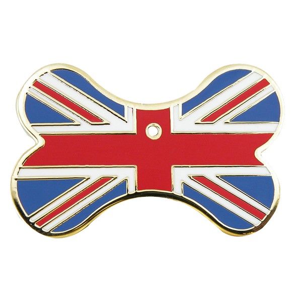 Enamelled Bone Shaped Pet Tag