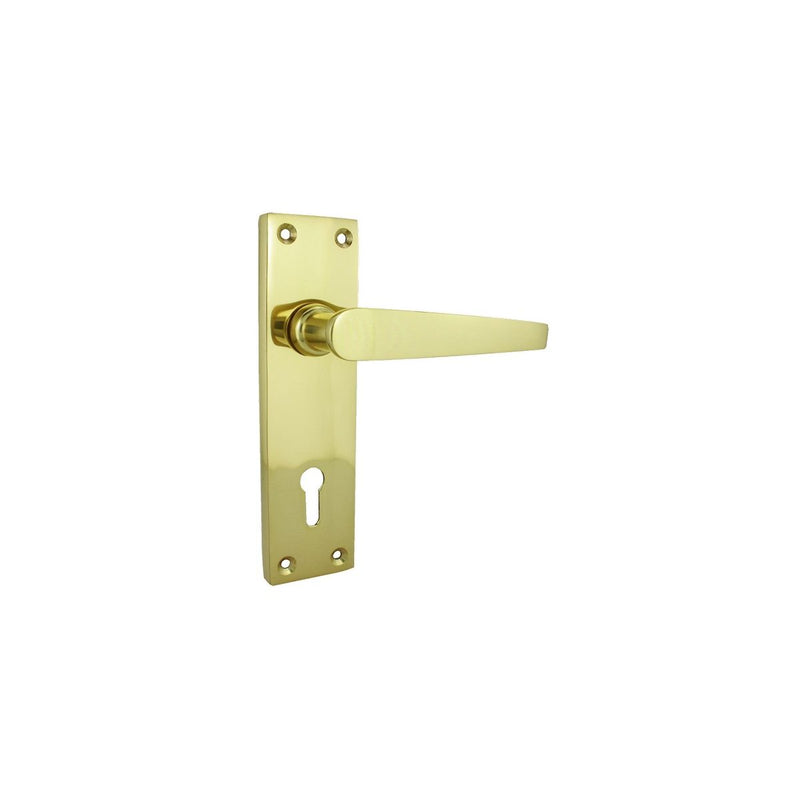 Brass Victorian Contract - Flat Handle