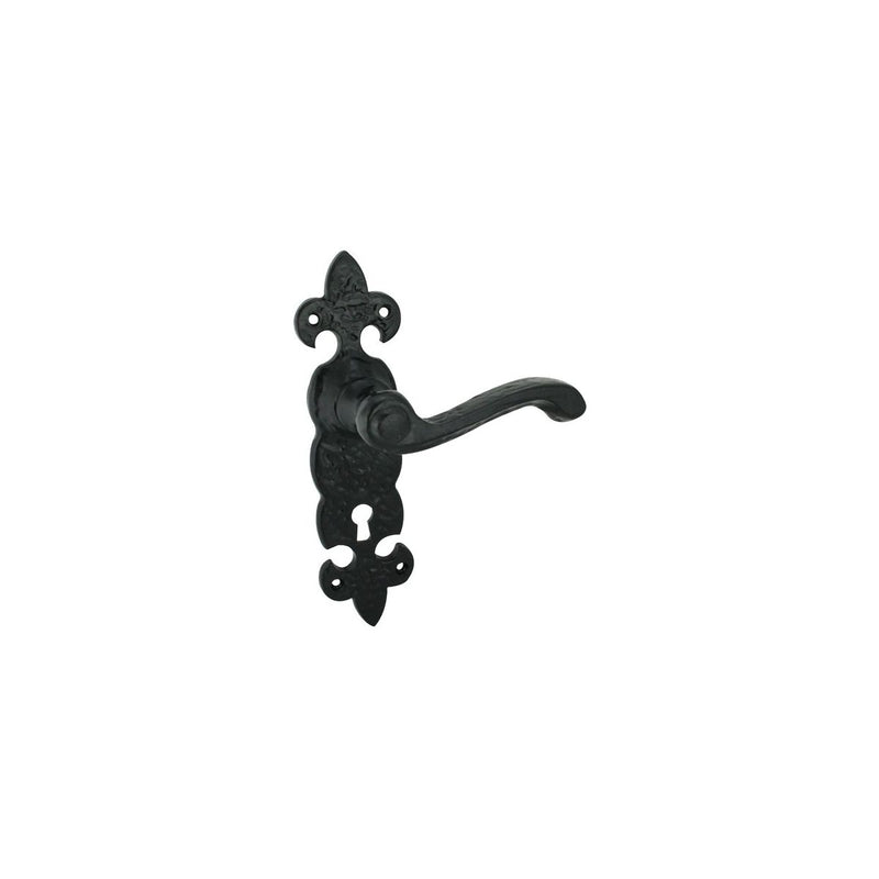 Black Antique Handles - Fleur De Lys