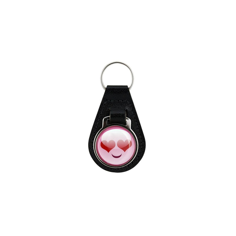 Smiley Leather Fobs (CA036)