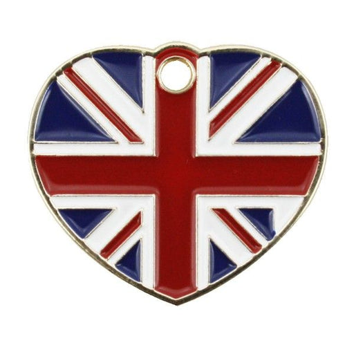 Enamelled Heart Shaped Pet Tag