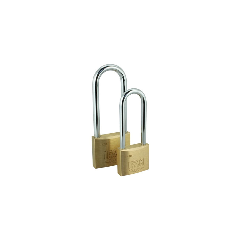Ifam® E Series Long Shackle Brass Padlocks Boxed