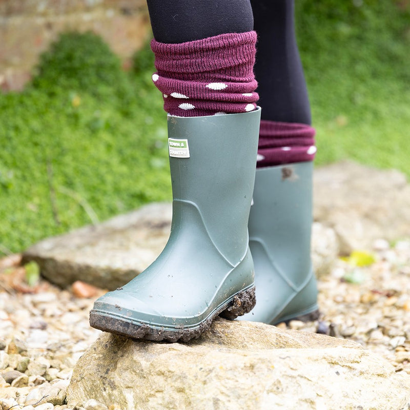 Eco PVC Boots Half Length S-8 Green