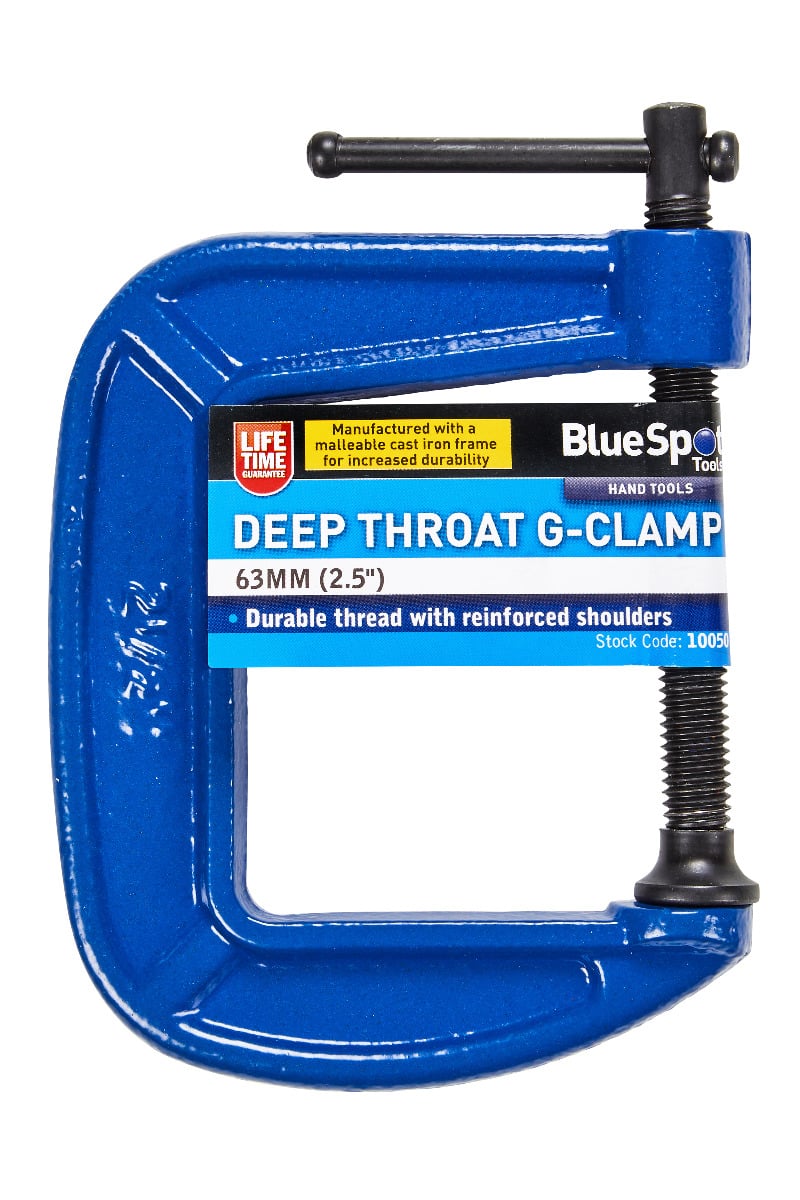 Blue Spot Tools Deep Throat G-Clamp