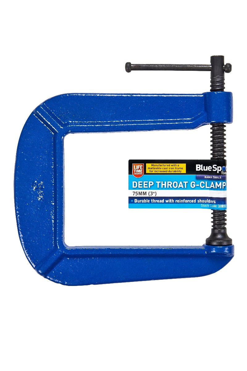 Blue Spot Tools Deep Throat G-Clamp